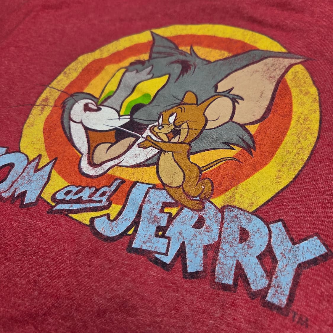Tom and jerry 그래픽 반팔 티셔츠 상품이미지2