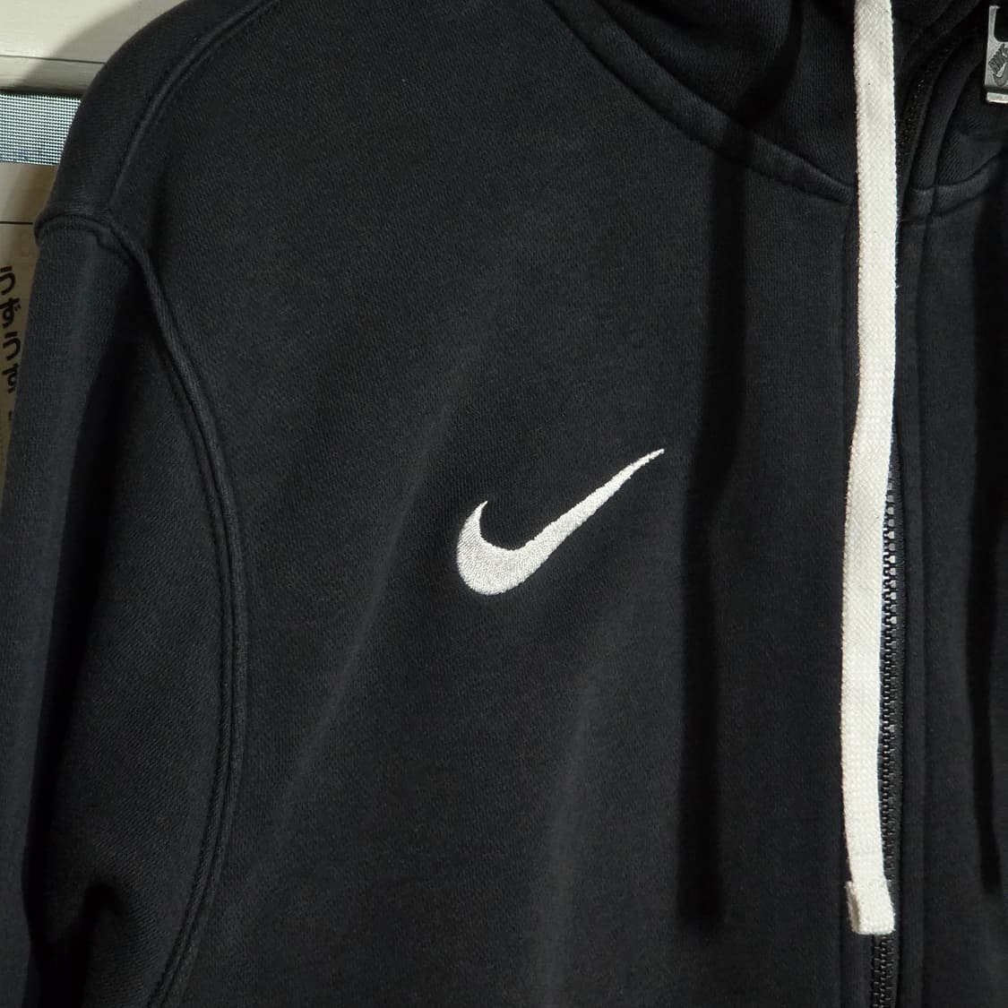 나이키 화이트 스트링 스우시 블랙 후드집업 상품이미지4