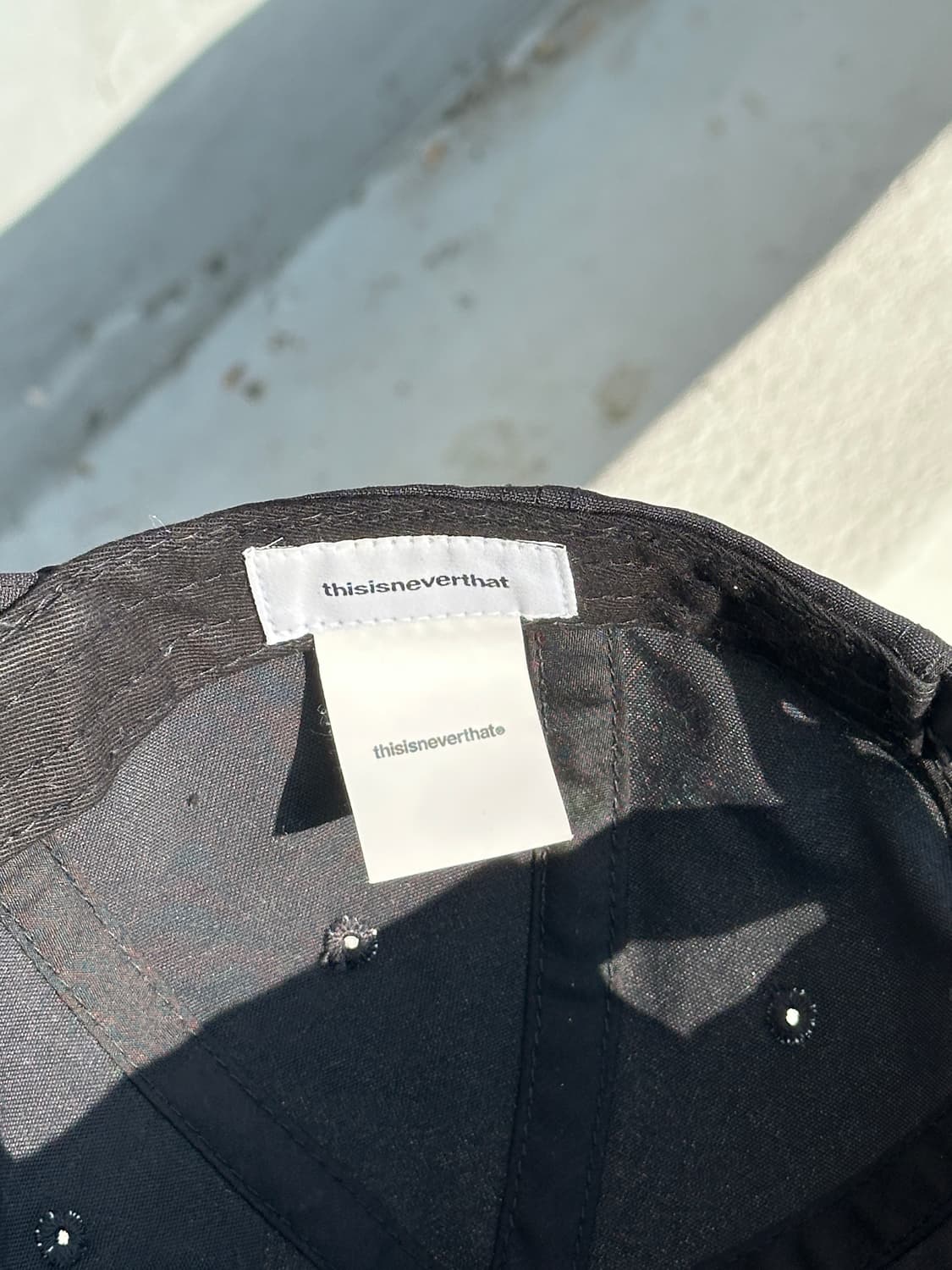 [F] 디스이즈네버댓 로고 블랙 볼캡 모자 상품이미지6