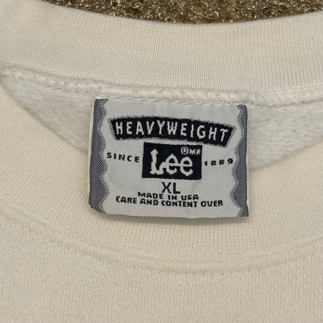 90s Made in USA 미국 빈티지 lee 스마일 치즈 맨투맨티 상품이미지5