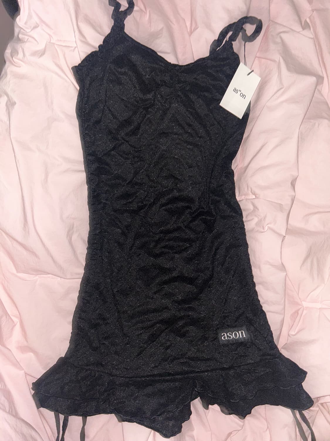 blossom mini  dress black 상품이미지2