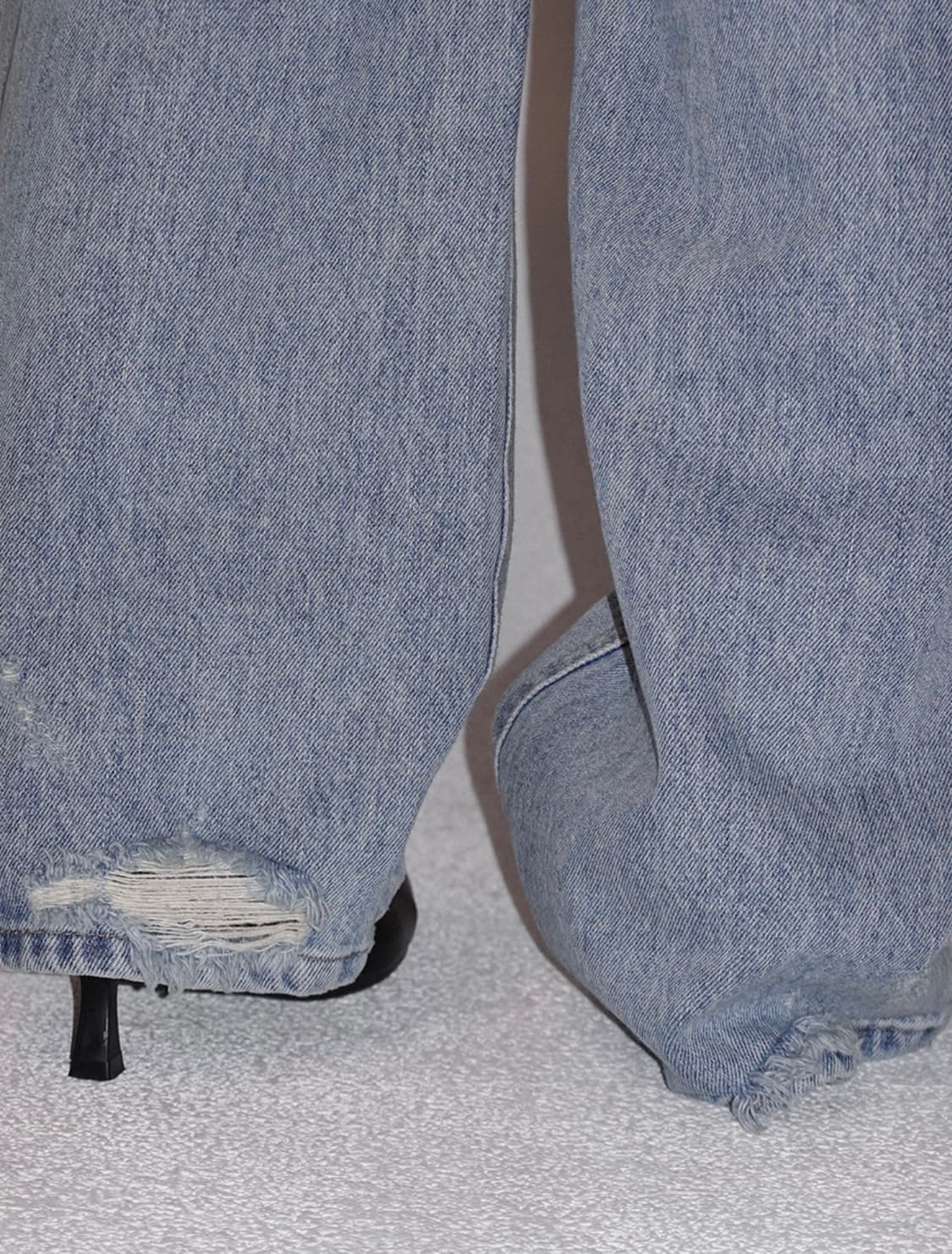 페일제이드 빈티지 데미지 세미 와이드 진 라이트블루 상품이미지9