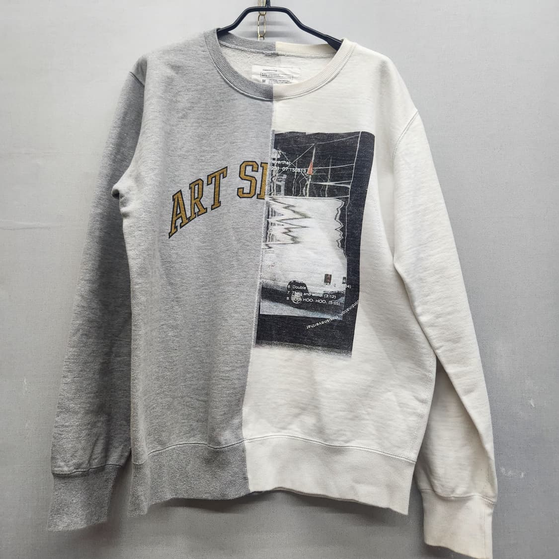 디스이즈네버댓 하프앤하프 디자인 빈티지 맨투맨 M(XL) 상품이미지1