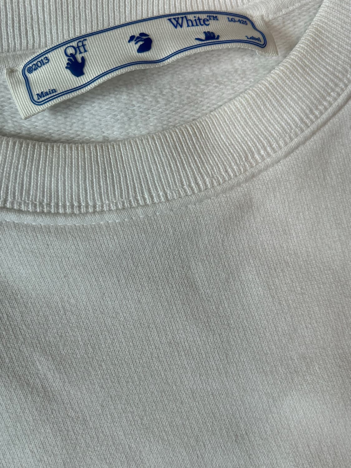 오프화이트 레드 마커 애로우 화이트 맨투맨 상품이미지6