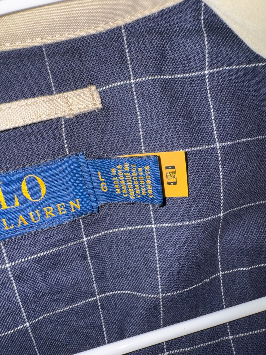 폴로 랄프로렌 바이스윙 베이지 L 24년도 생산 QR인증 상품이미지3