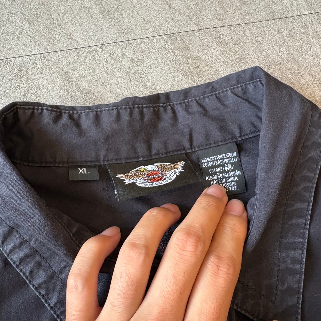 할리데이비슨 정푼 블랙 셔츠 상품이미지7