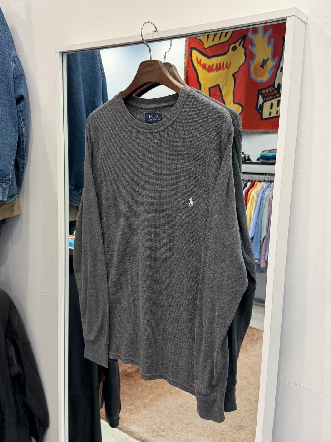 Polo ralph lauren 폴로 랄프로렌 써멀 와플 롱슬리브 상품이미지1
