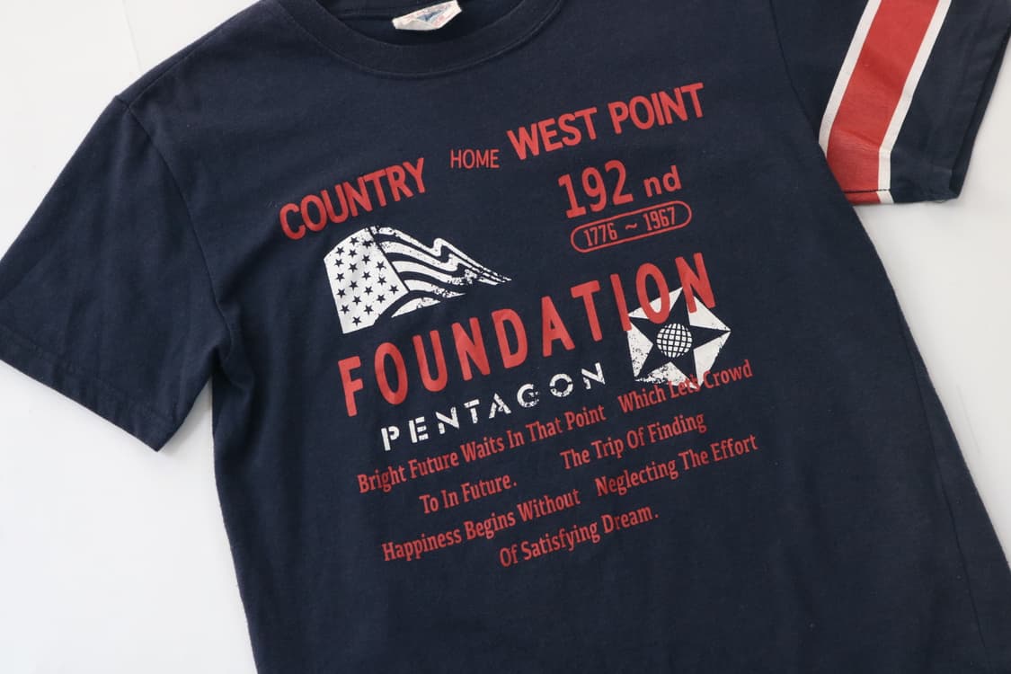 Cisalpin 시잘핀 빈티지 웨스트 포인트 그래픽 반팔 티셔츠 150 상품이미지3