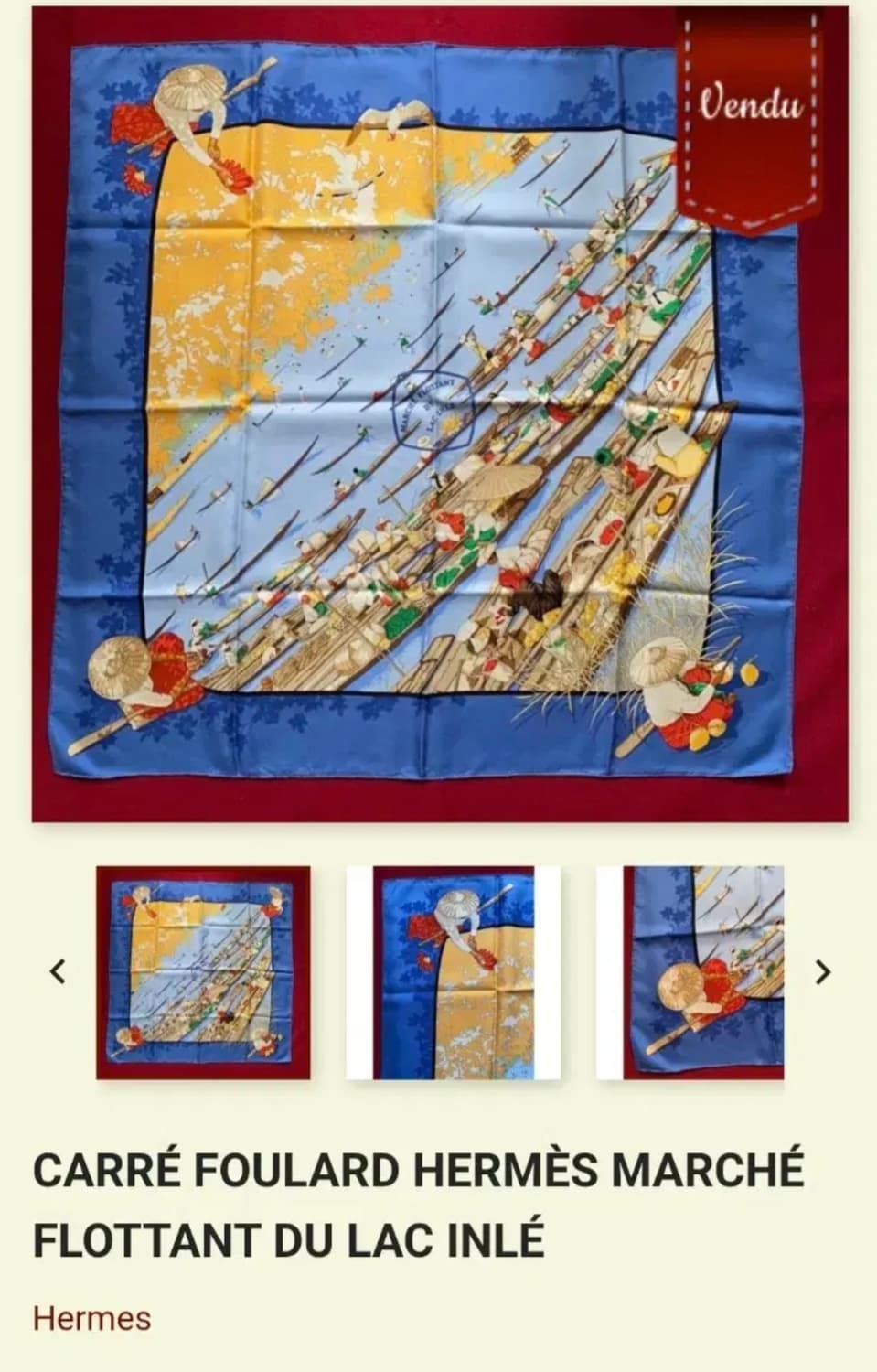 에르메스 빈티지실크스카프 까레 90 상품이미지7