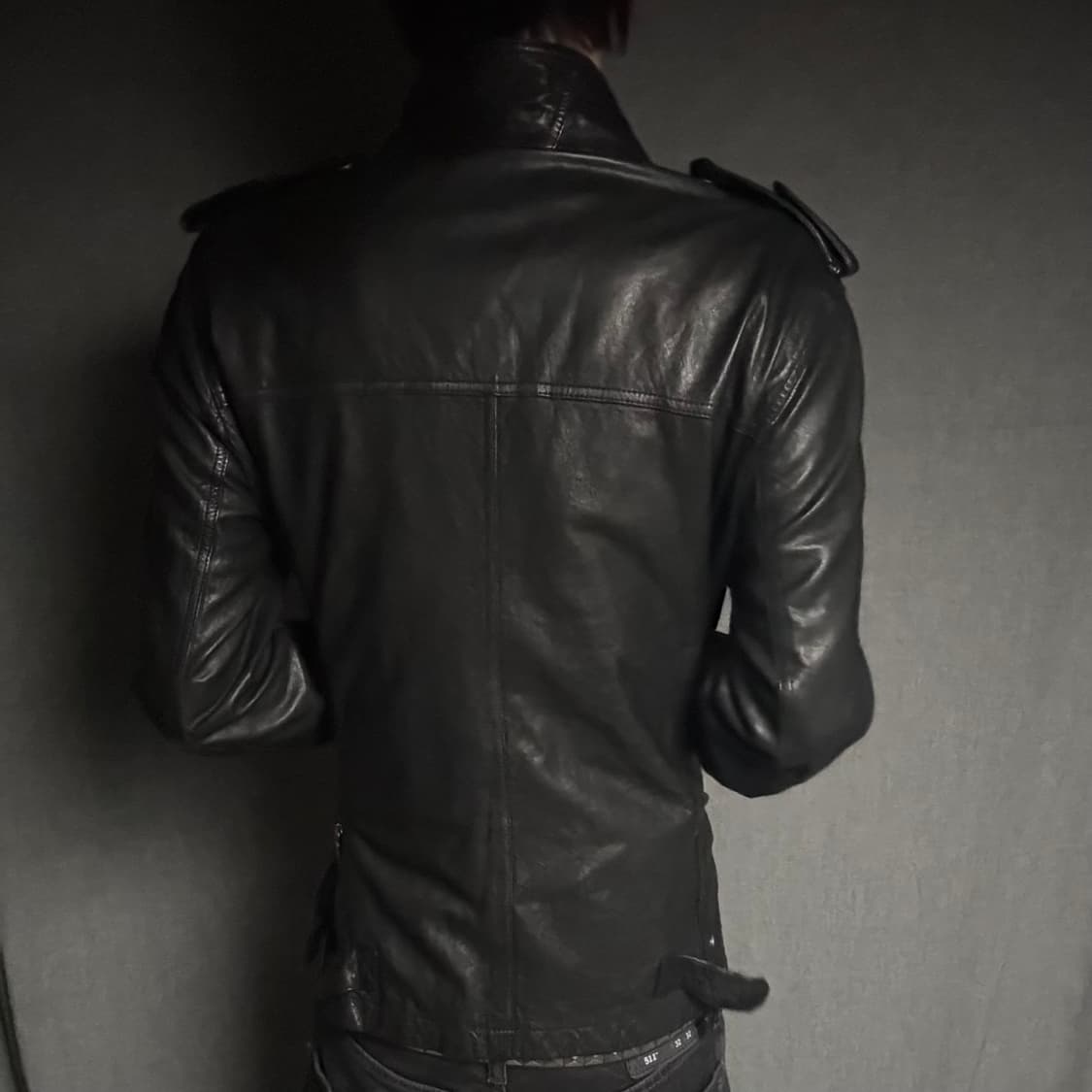 lamb skin pocket leather jacket 상품이미지5
