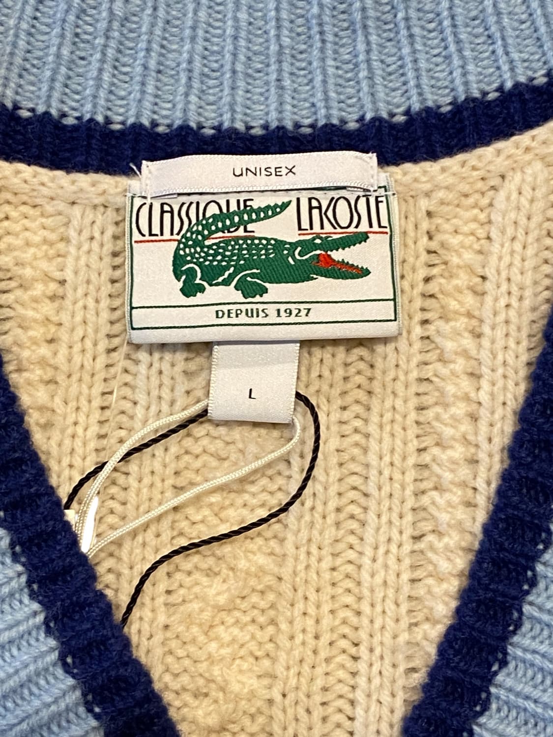 라코스테 브이넥 케이블 니트 (Man L) AA0978 상품이미지6