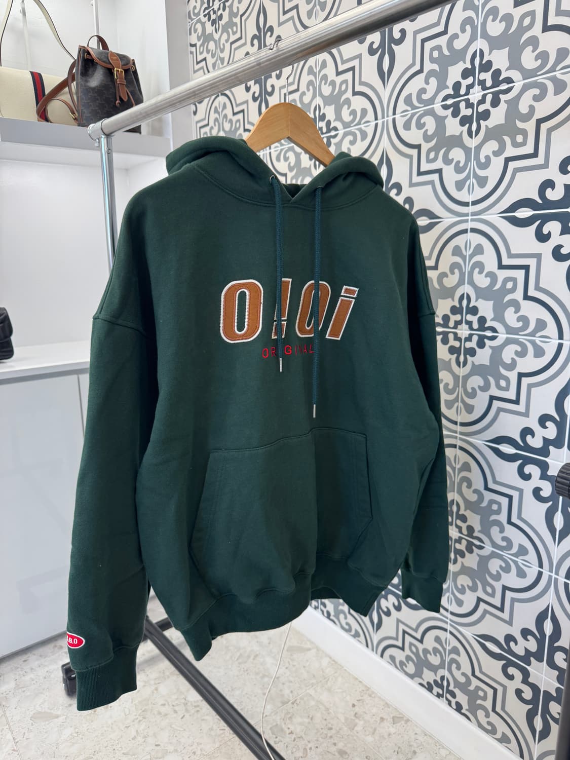 Oioi 후드티 그린 상품이미지1