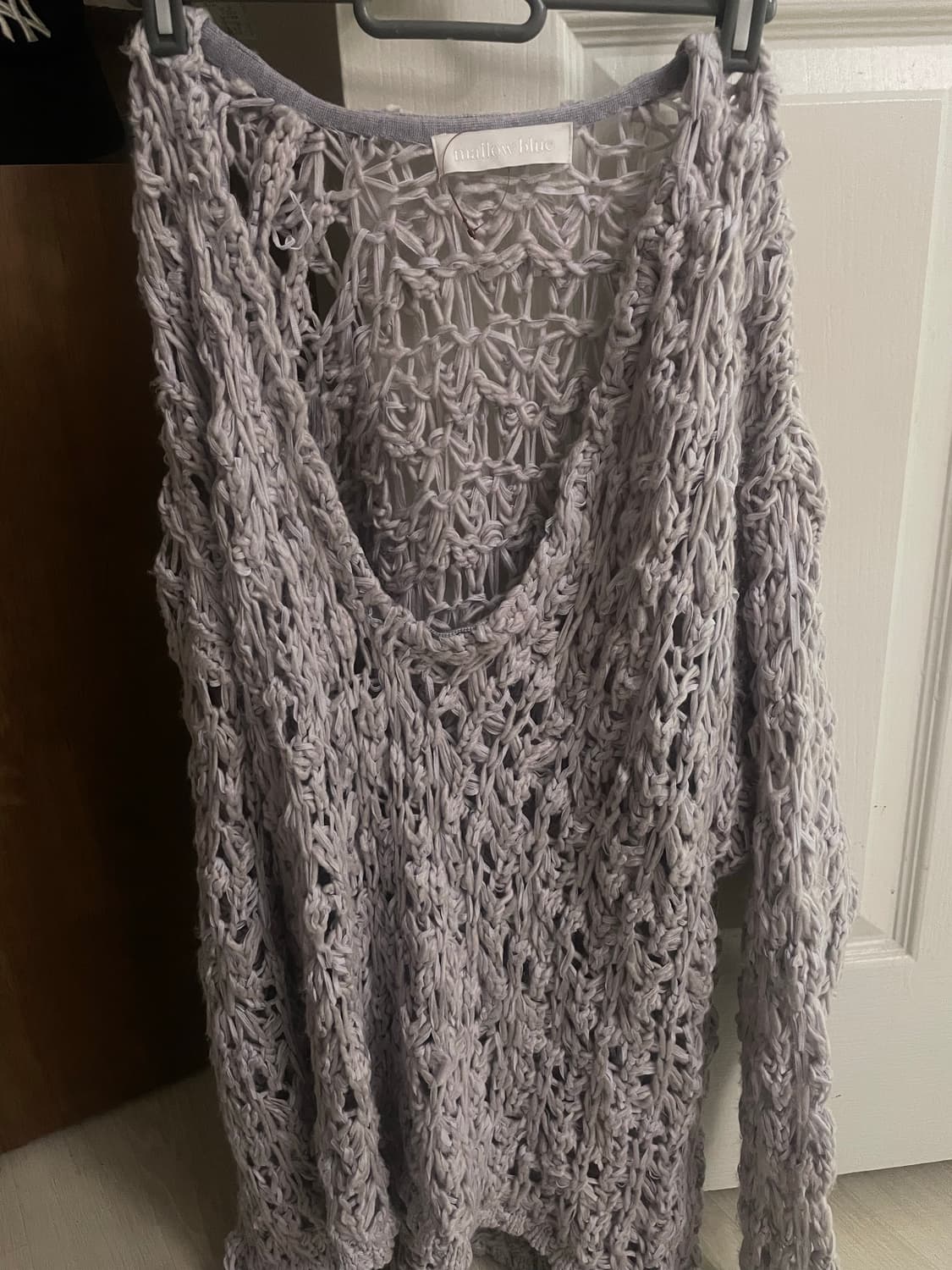 빈티지 그물 니트 오버핏 상품이미지2