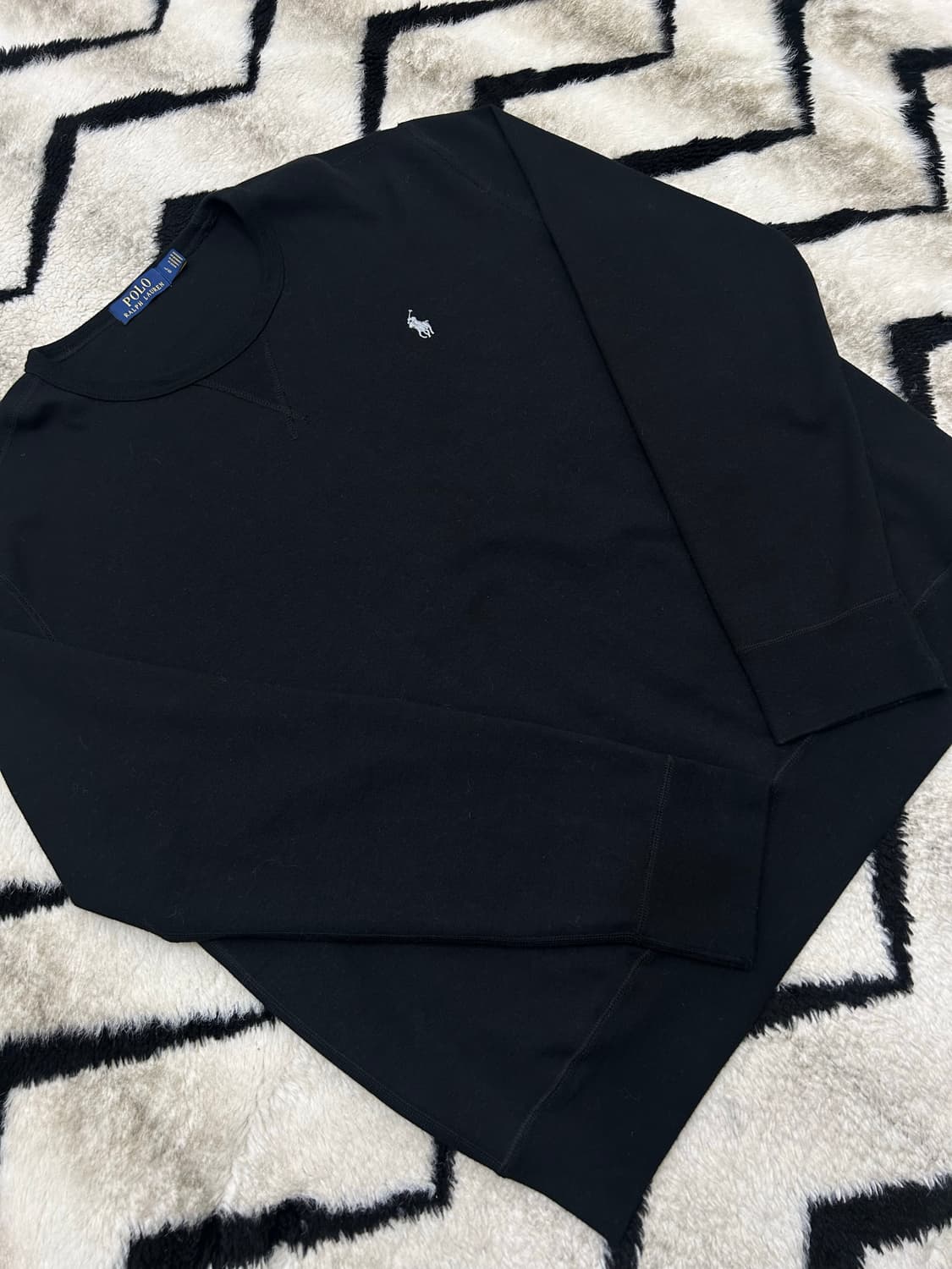 [L]폴로랄프로렌 크루넥 맨투맨/블랙 상품이미지2