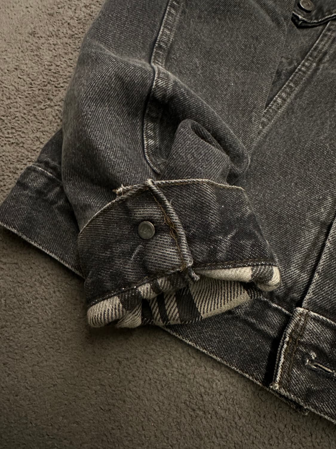 리바이스 90s 70411 버팔로체크 트러커 처분  상품이미지5