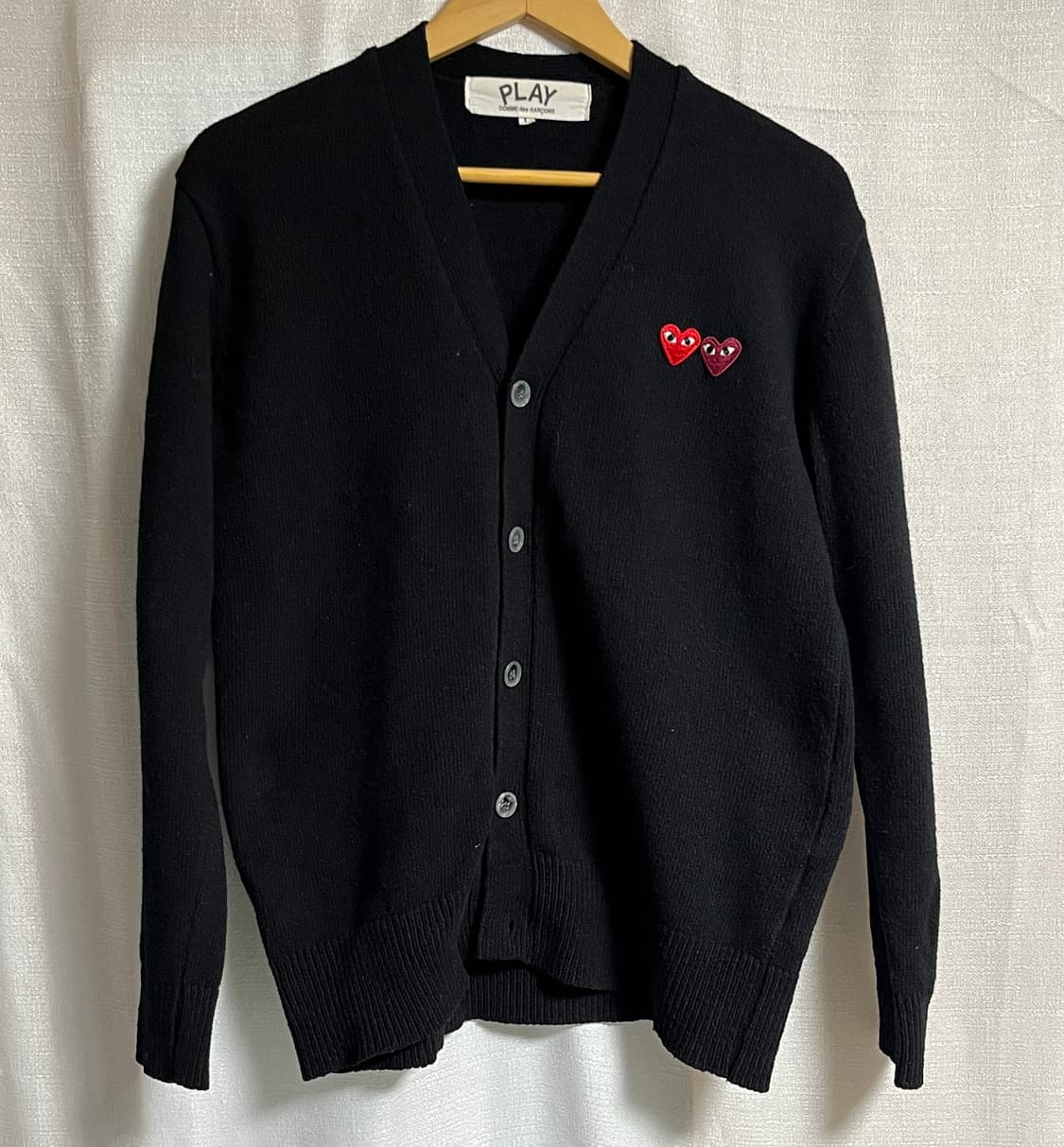 공용 꼼데가르송 더블와펜 가디건 L 상품이미지1