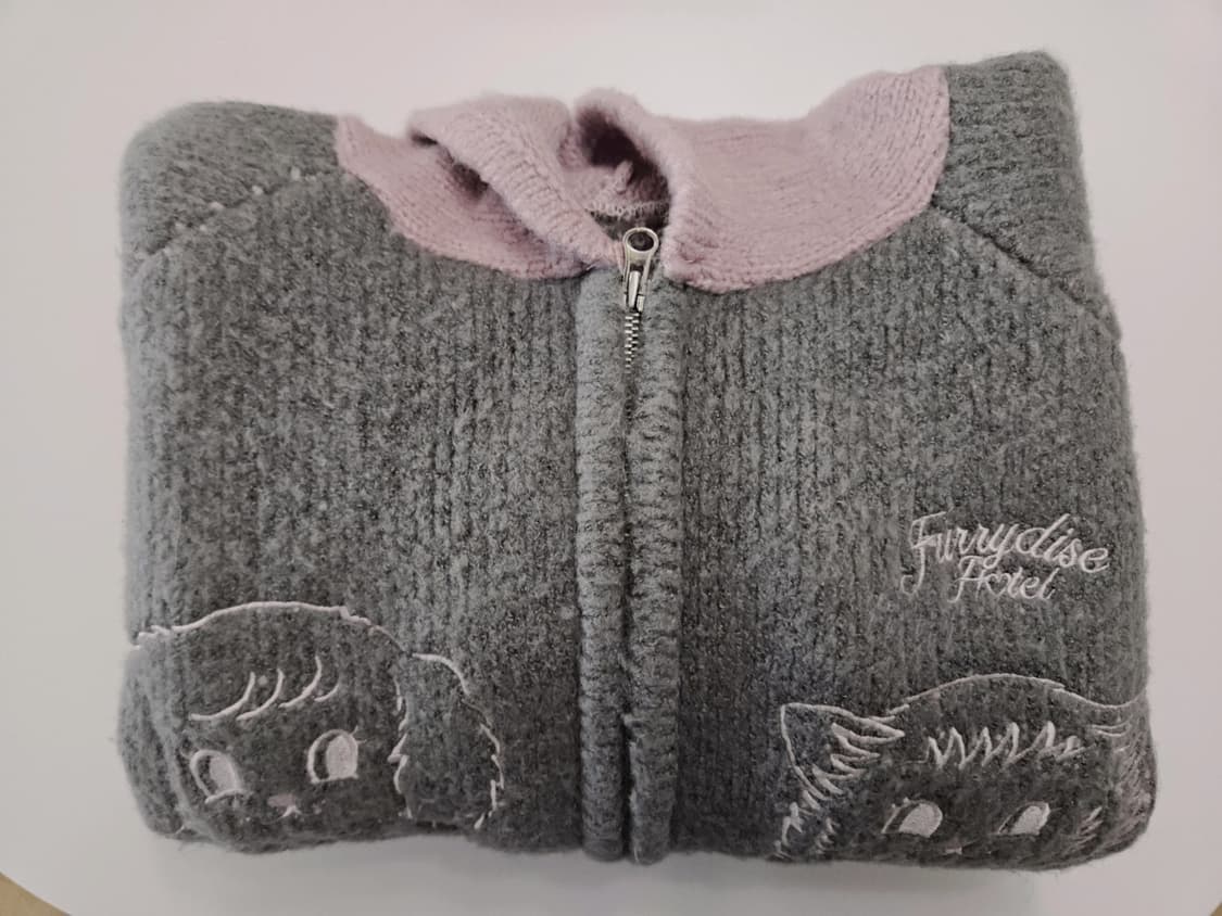 론론 furry 고양이 니트 후드집업 후드가디건 상품이미지10