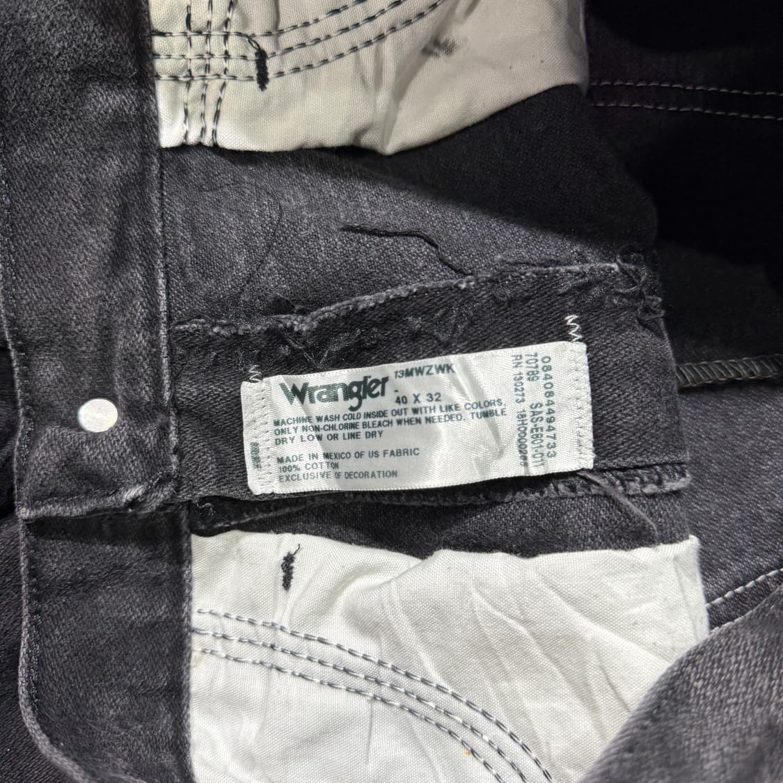 랭글러 블랙진 (30/old-8206) 상품이미지5