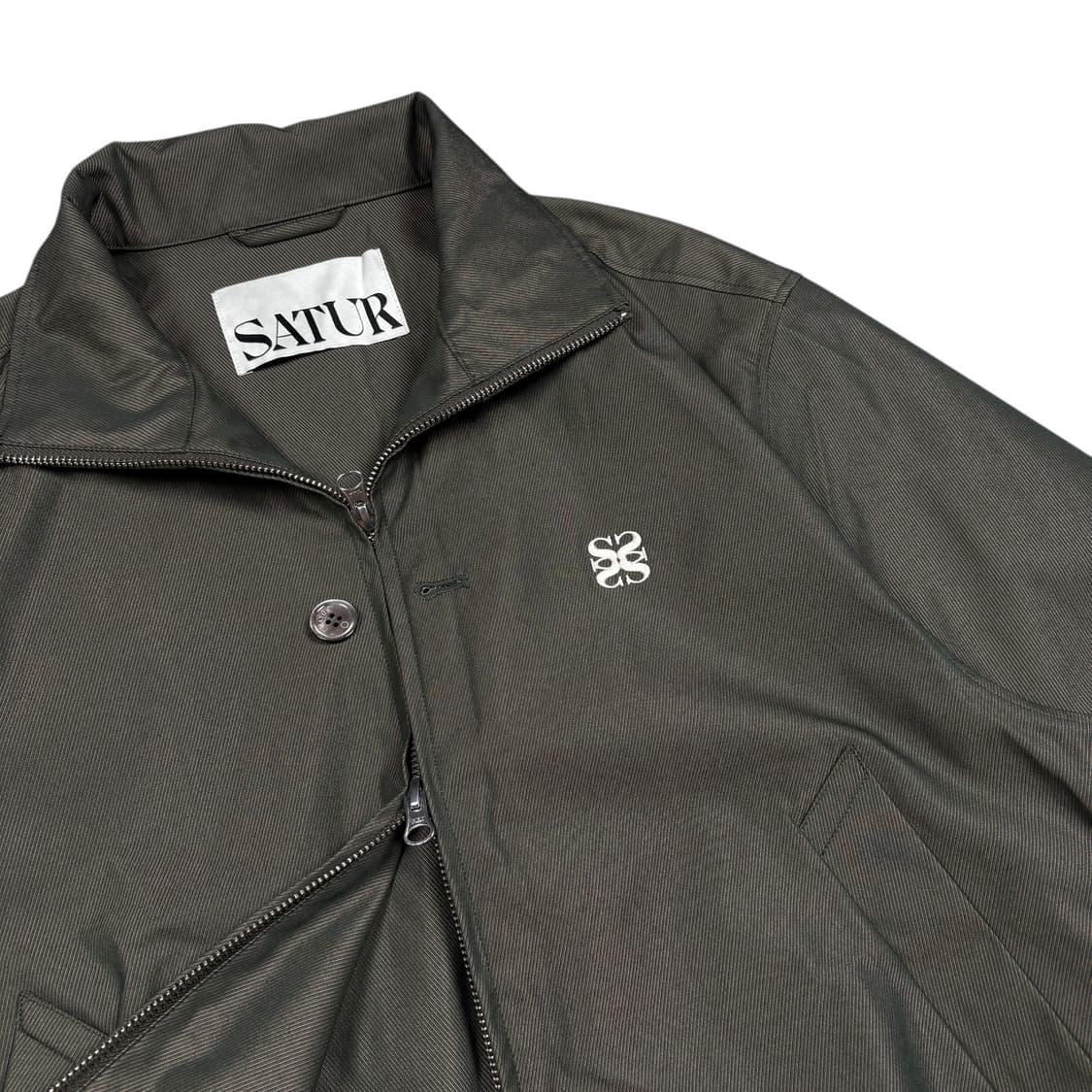 세터 올리브컬러 레체 투톤 블루종 상품이미지2