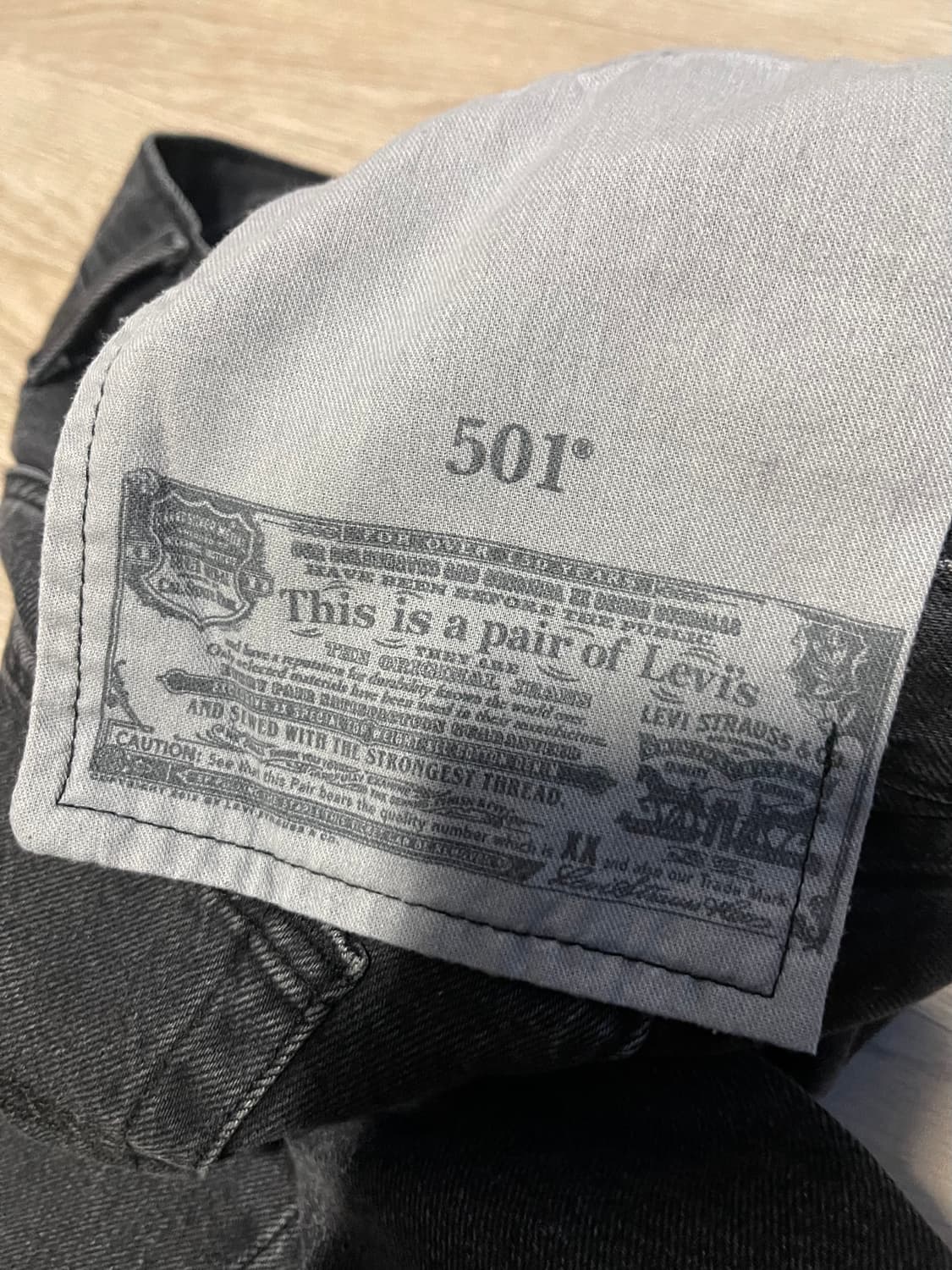 리바이스 501 블랙진 W30 L32 상품이미지4