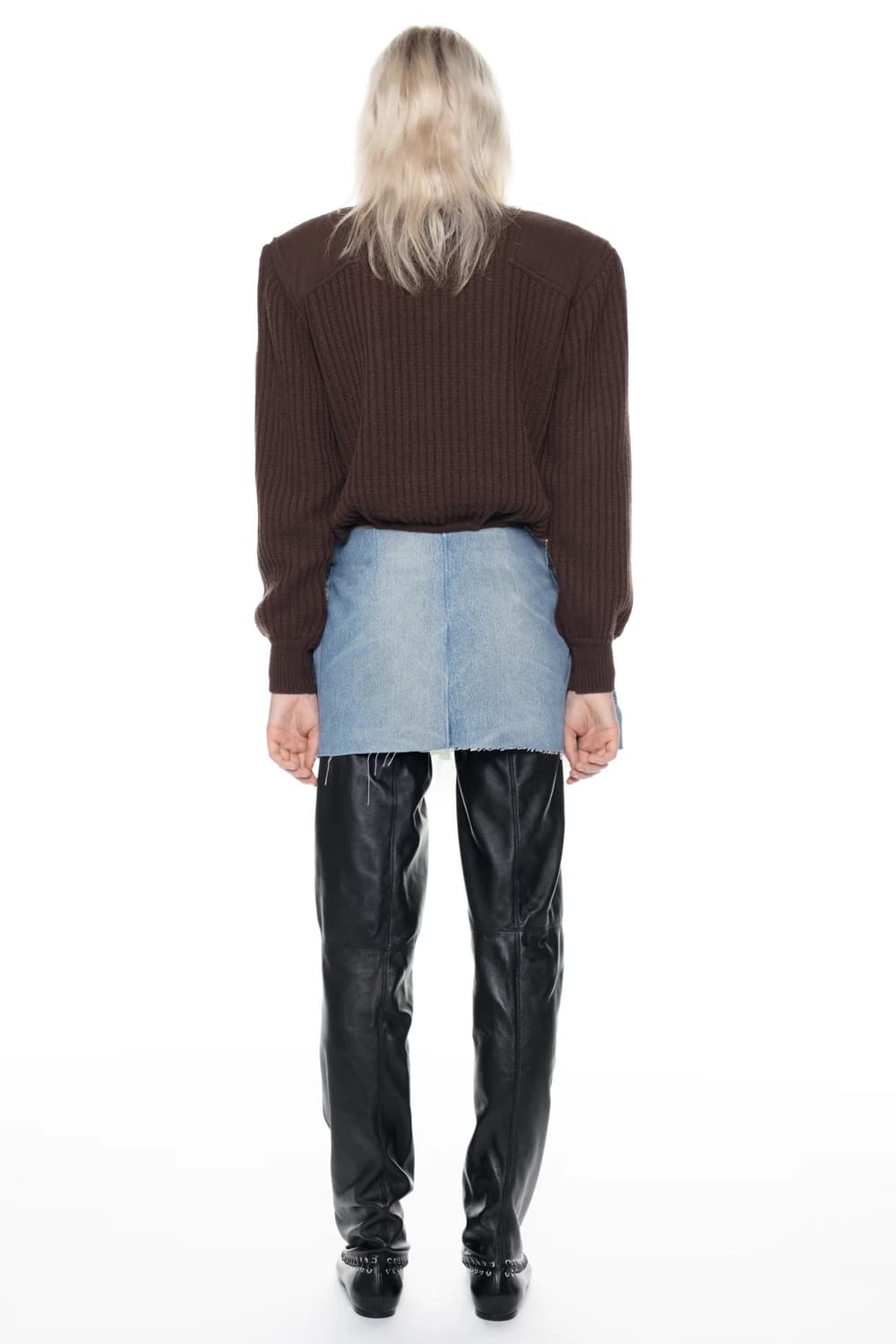 [S]어거스트 바론 All-in DISPLAY ARMY 니트/브라운 상품이미지4