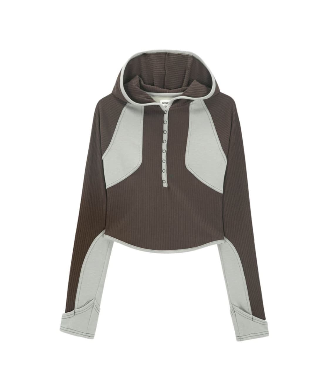 스마트어반유즈풀 코이세이오 스냅 후디 브라운 상품이미지1