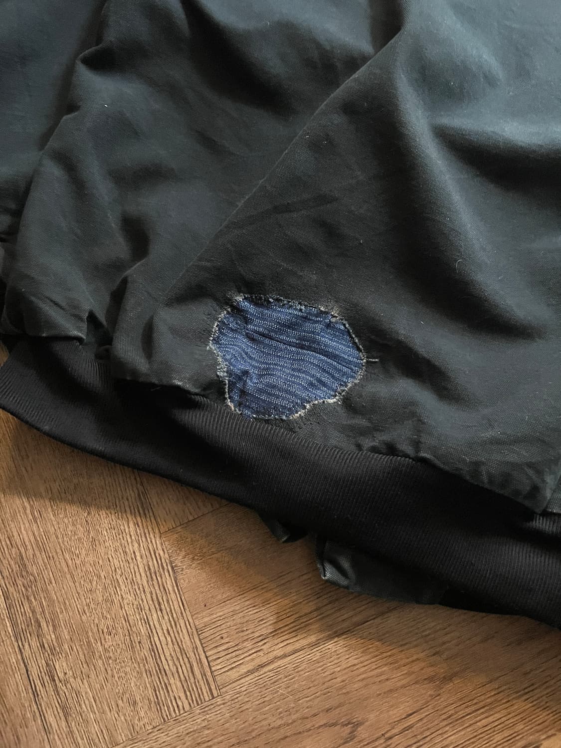 [L]칼하트 Made in USA 더티워싱 블랙 액티브 워크 자켓 상품이미지8