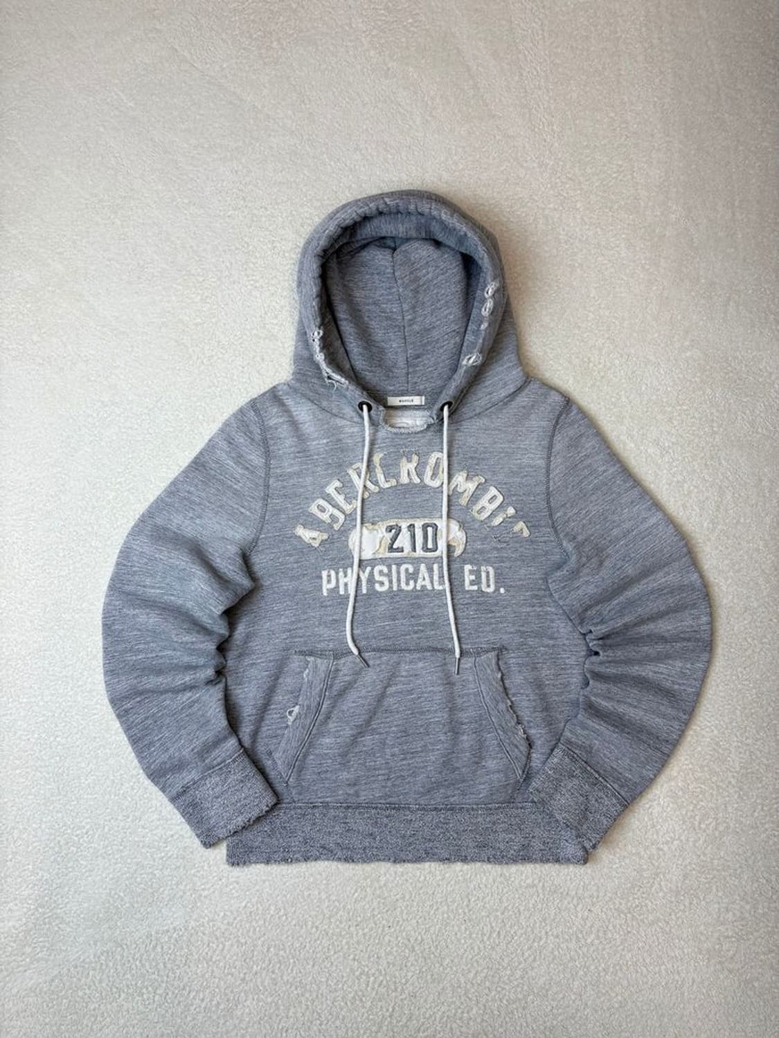 아베크롬비 00's Y2K 자수 로고 후드 티셔츠 A1630 상품이미지1