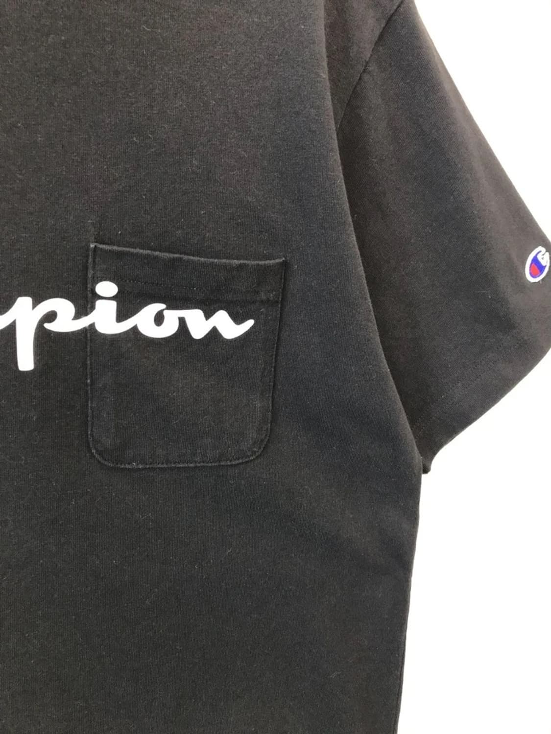 Champion Black Script Logo Tee 상품이미지6