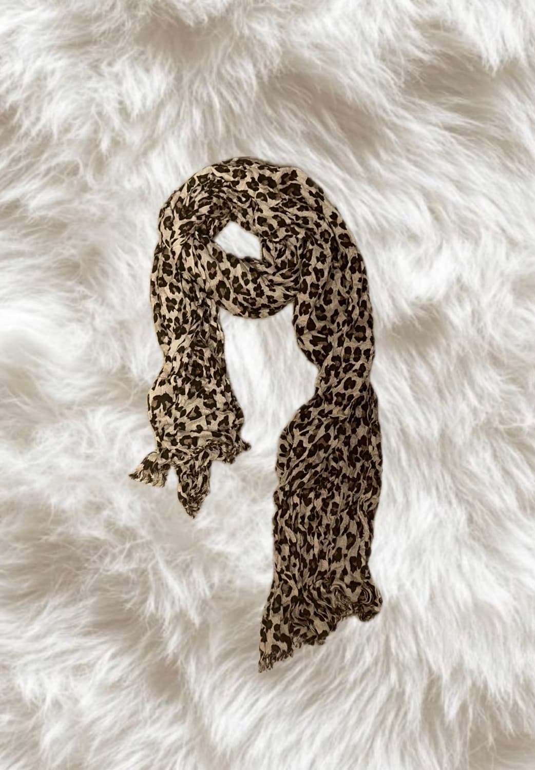 레오파드 패턴 호피 갸루 스카프 상품이미지1