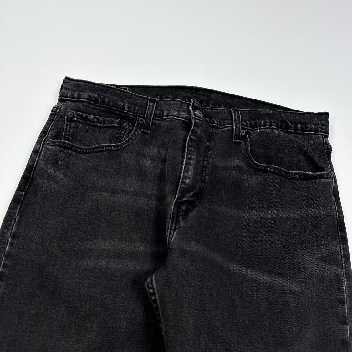 리바이스 502 오리지널 흑청 블랙진 데님 팬츠 (36인치) 상품이미지4