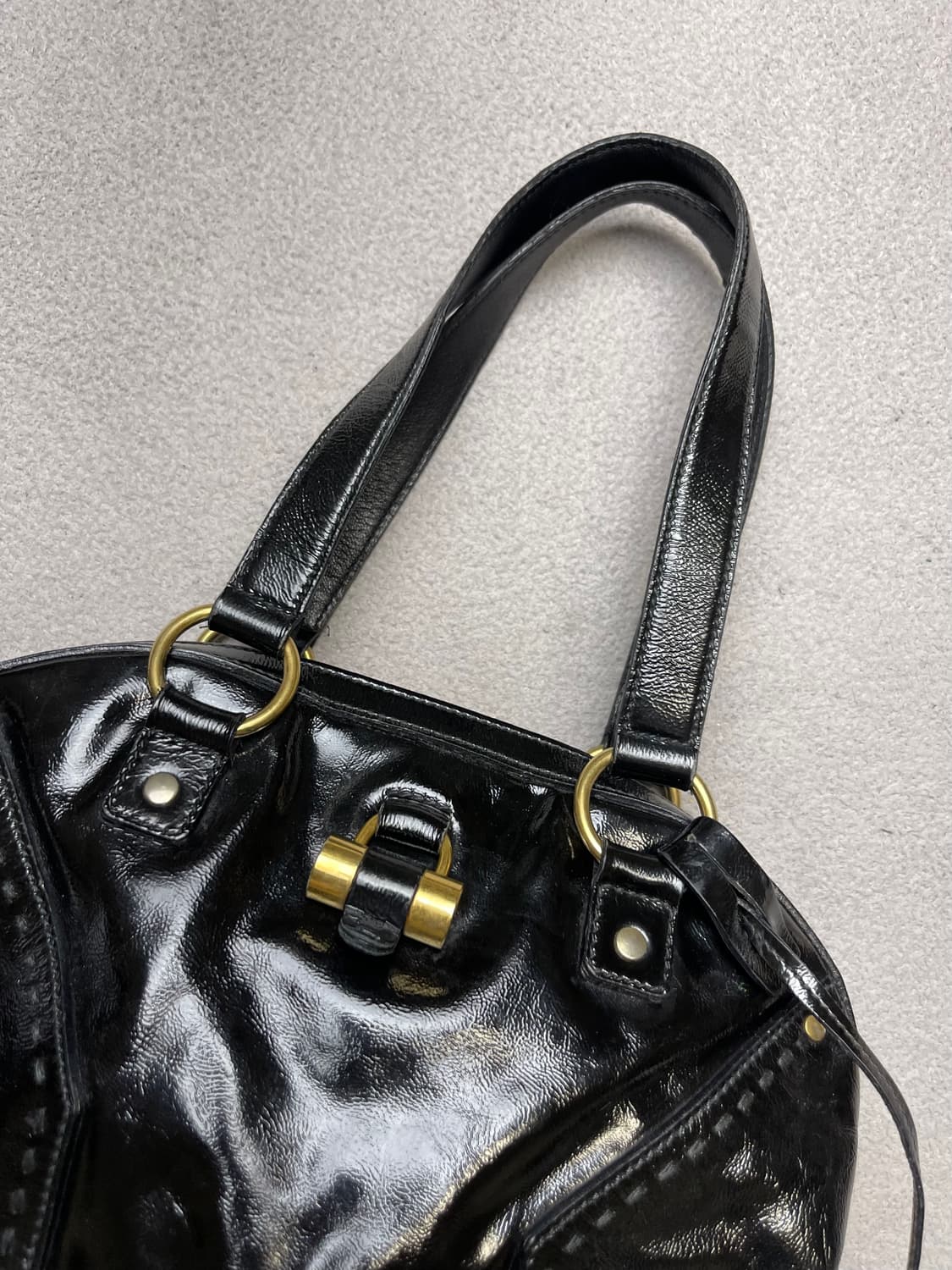 생로랑 레더백 - 숄더백  (블랙유광) 상품이미지9