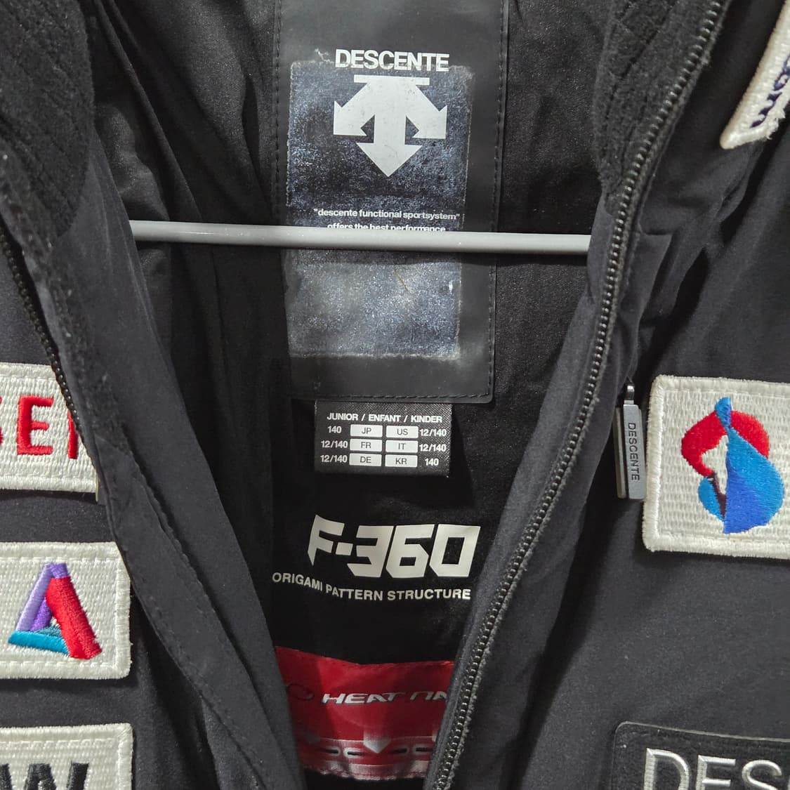 데상트 키즈 스키팀 패딩 140  상품이미지3