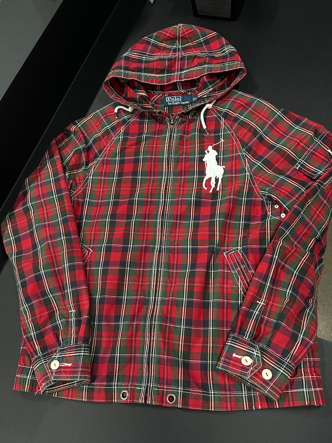 폴로 랄프로렌 빅포니 체크 후드 자켓 집업 상품이미지4