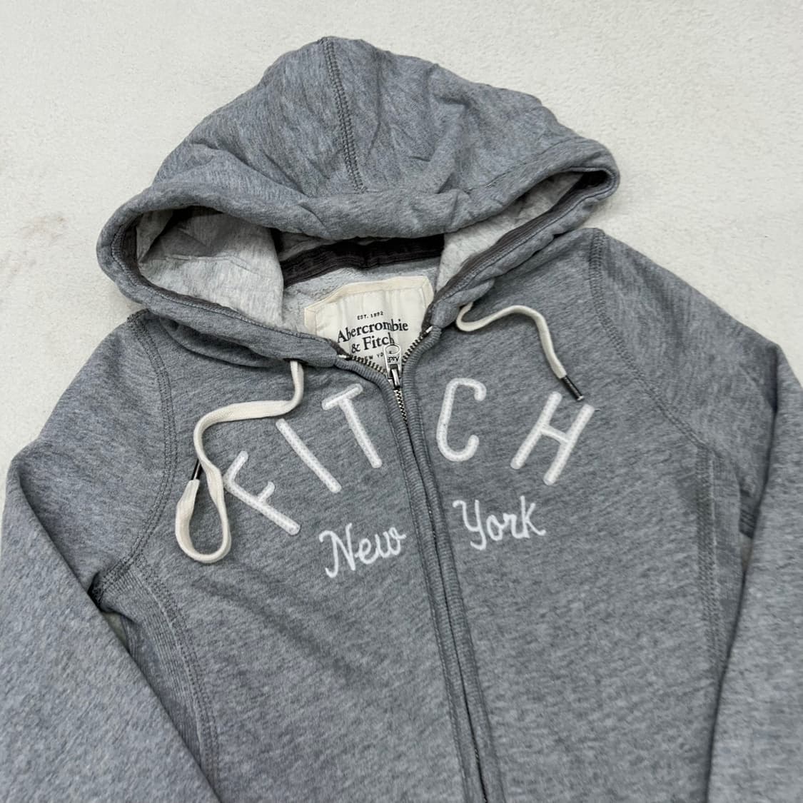 Abercrombie gray hood zip-up 상품이미지5