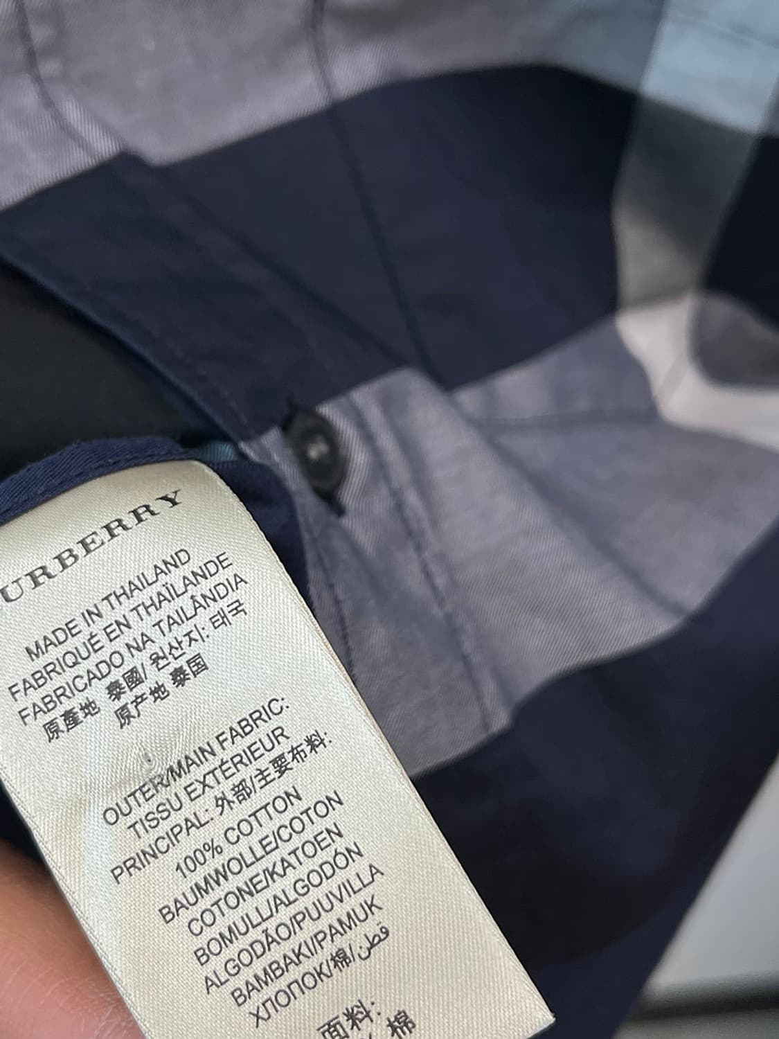 100) 버버리 반팔 체크셔츠  상품이미지6