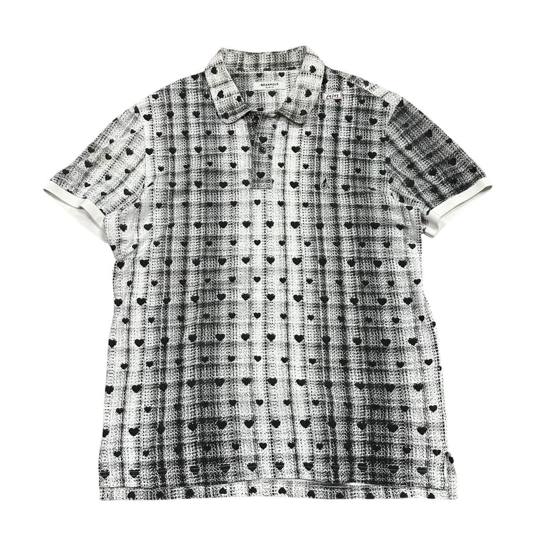 ✨ (바배) 빈폴 하트 땡땡이 카라 반팔티  상품이미지1