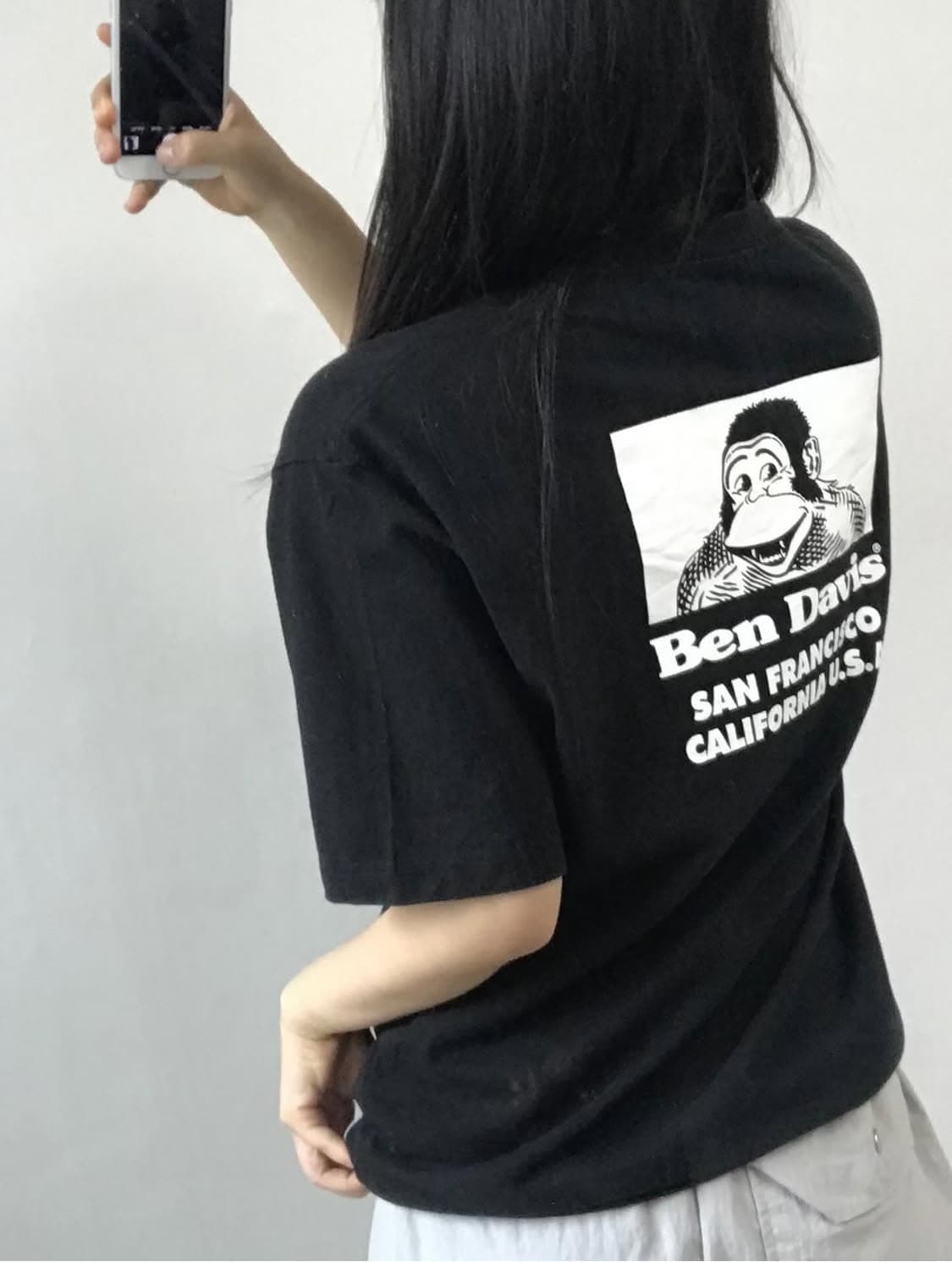 BenDavis 벤데이비스 블랙 프린팅 티셔츠 상품이미지3