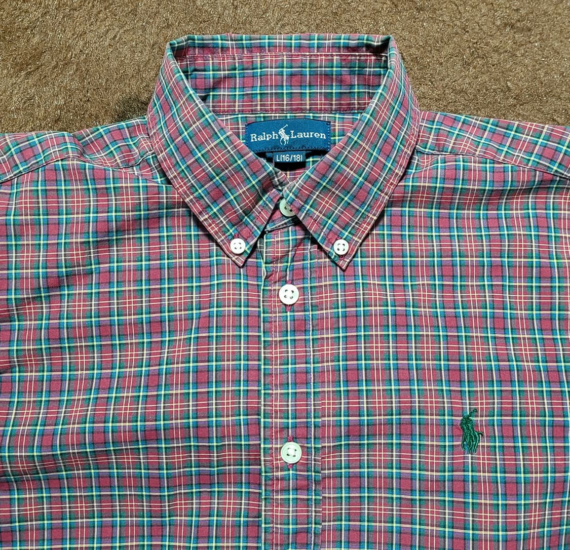 폴로 랄프로렌 여성 타탄 체크 남방(M) 상품이미지3