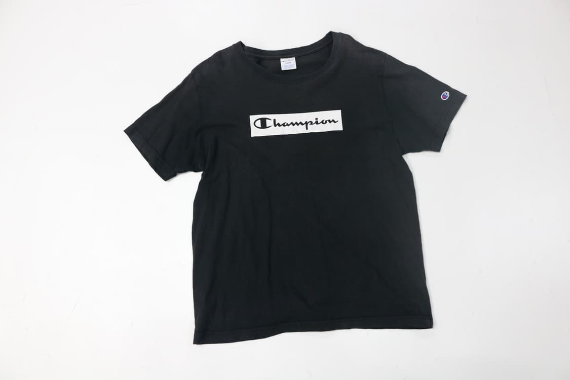 챔피온 x 로데오 크라운즈 협업 박스로고 블랙 반팔 티셔츠 (L) 상품이미지3