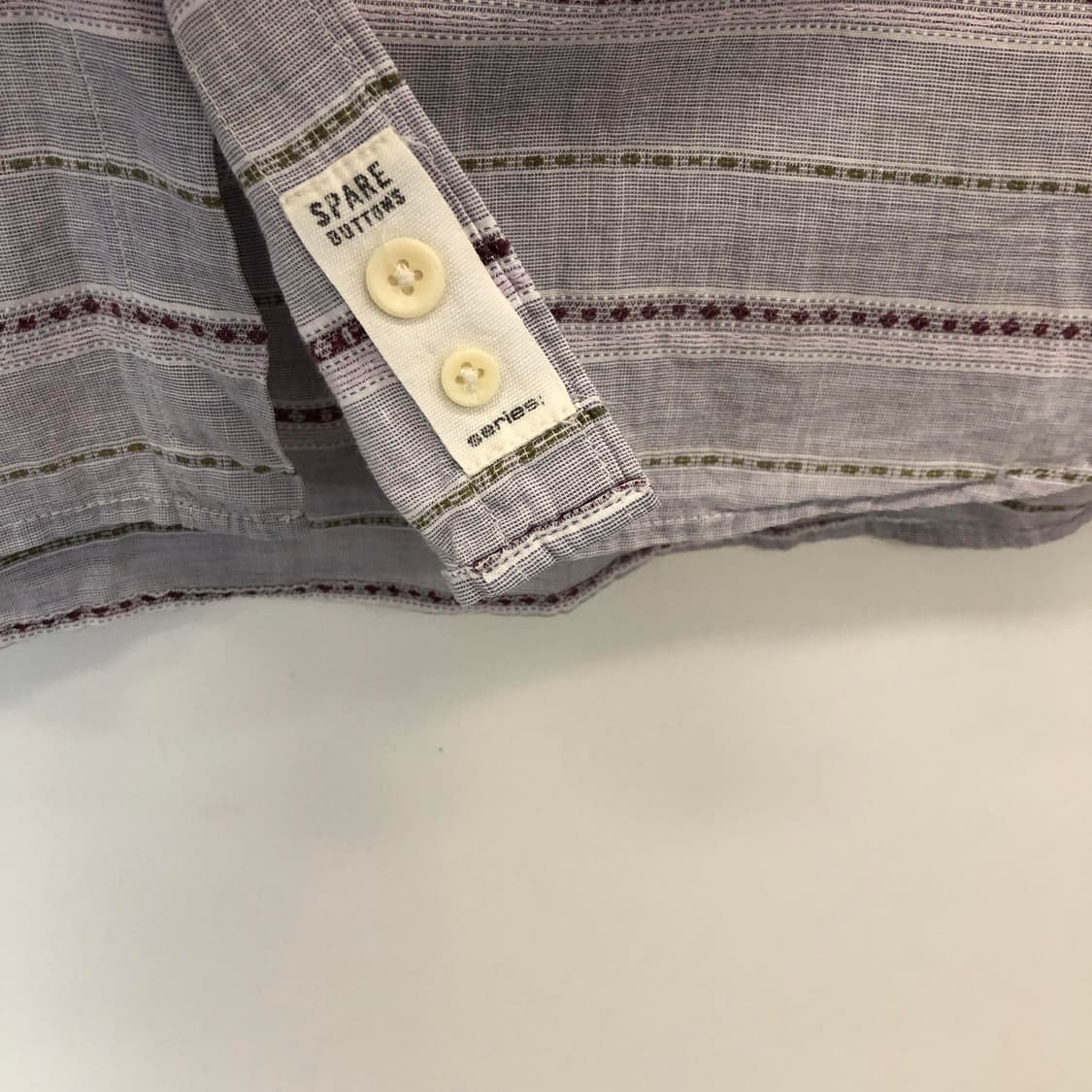 시리즈 자수로고 하계코튼 패턴셔츠 95-100 상품이미지2