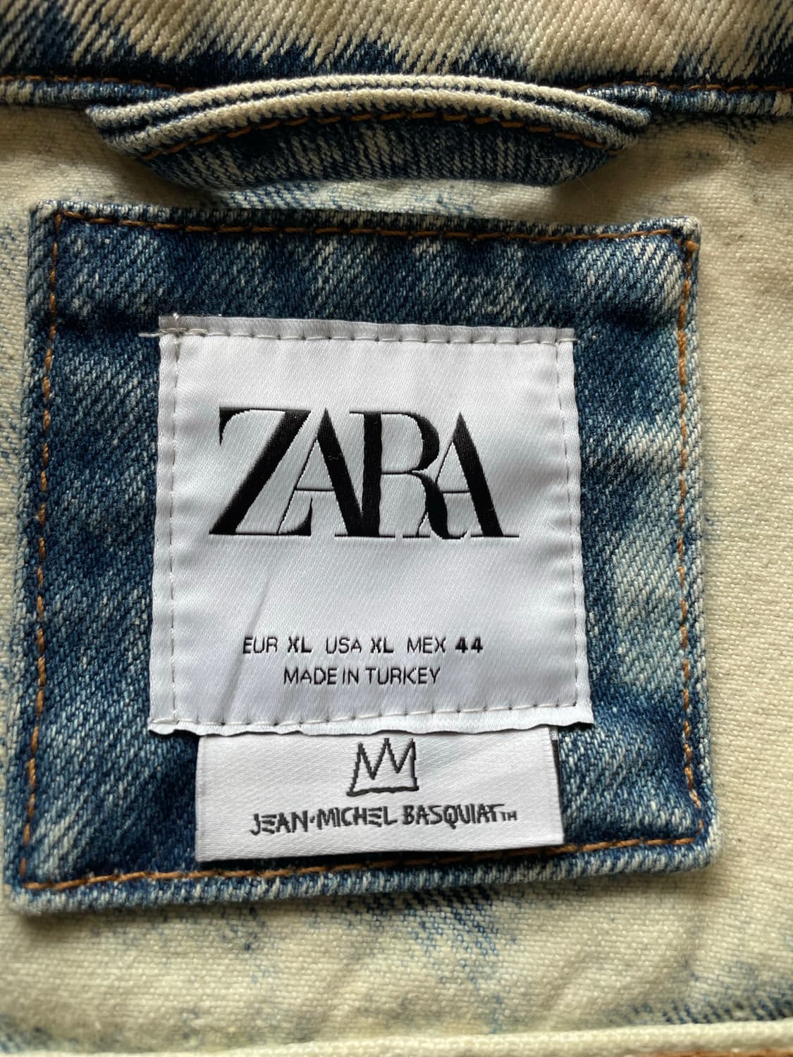 ZARA 장 미쉘 비스키아 콜라보 데님 트러커 자켓  상품이미지5