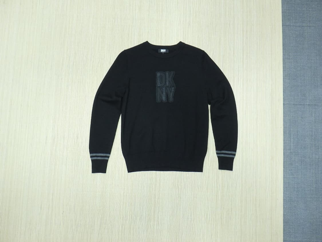(L) DKNY GOLF 여성 라운드넥 니트 블랙 상품이미지1