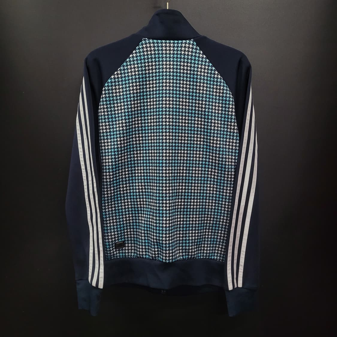 아디다스 네이비 블루 체크 트랙탑 져지 상품이미지4