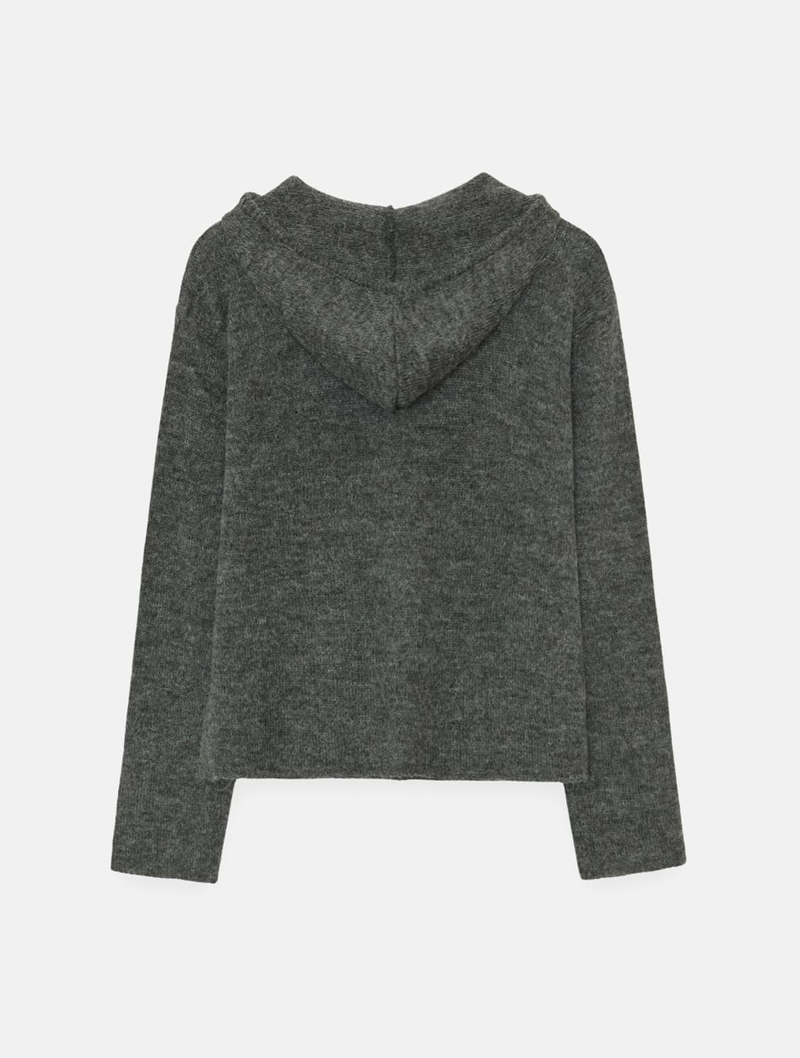 파이카 HAIRY HOODED KNIT TOP (charcoal) 상품이미지7