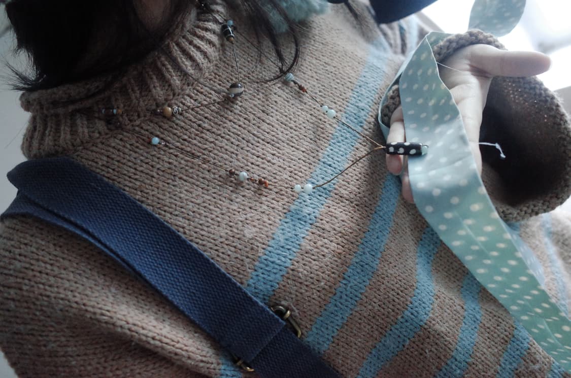 dot tree necklace 도트 트리 핸드메이드 목걸이 상품이미지4