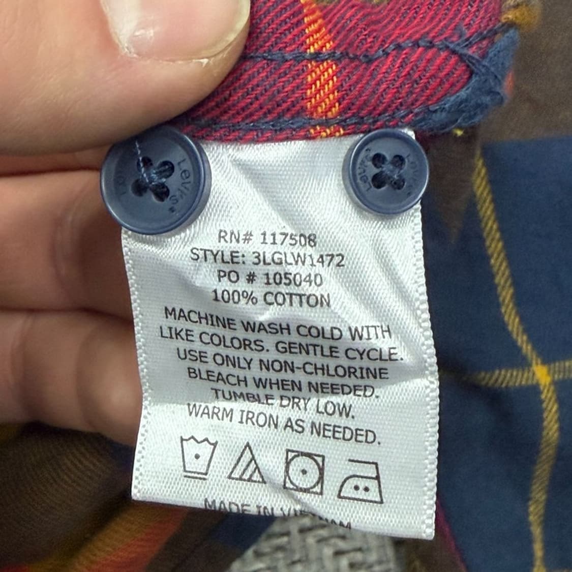 리바이스 체크셔츠 v1965 상품이미지6