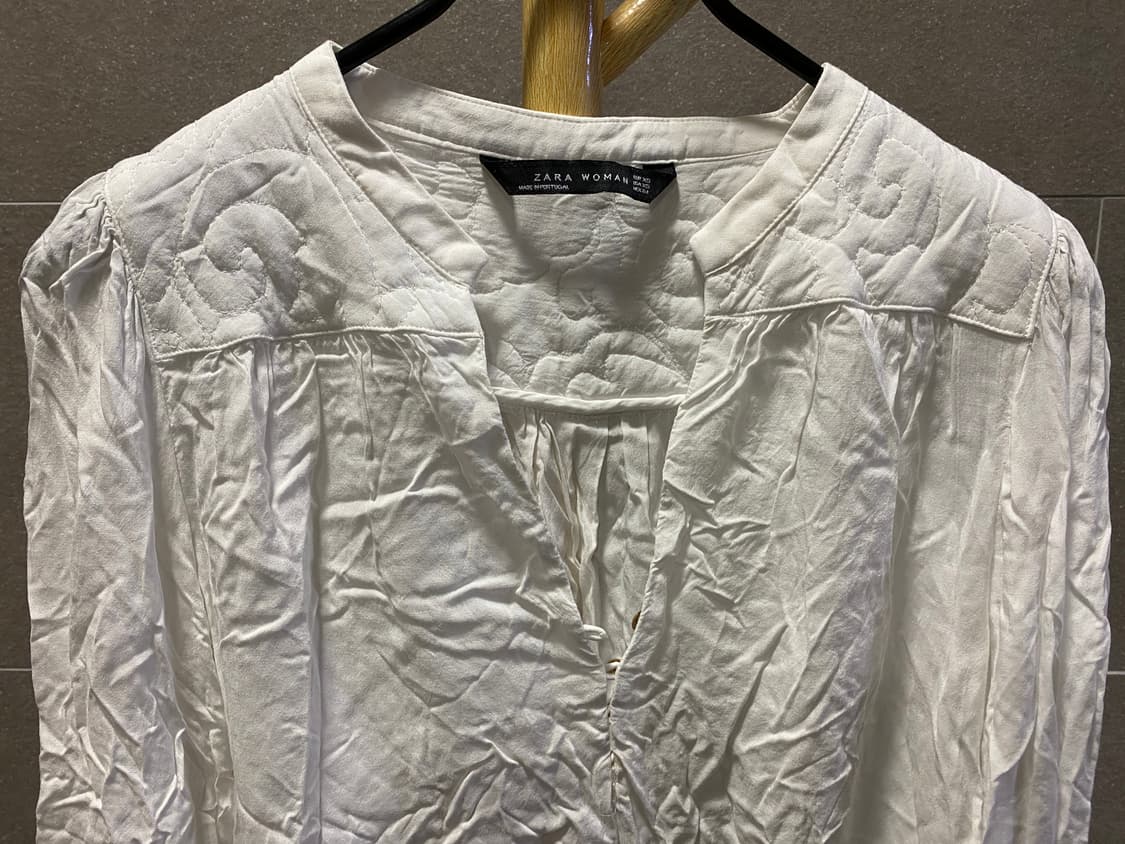 [새상품] ZARA 자라 화이트 블라우스 상품이미지2