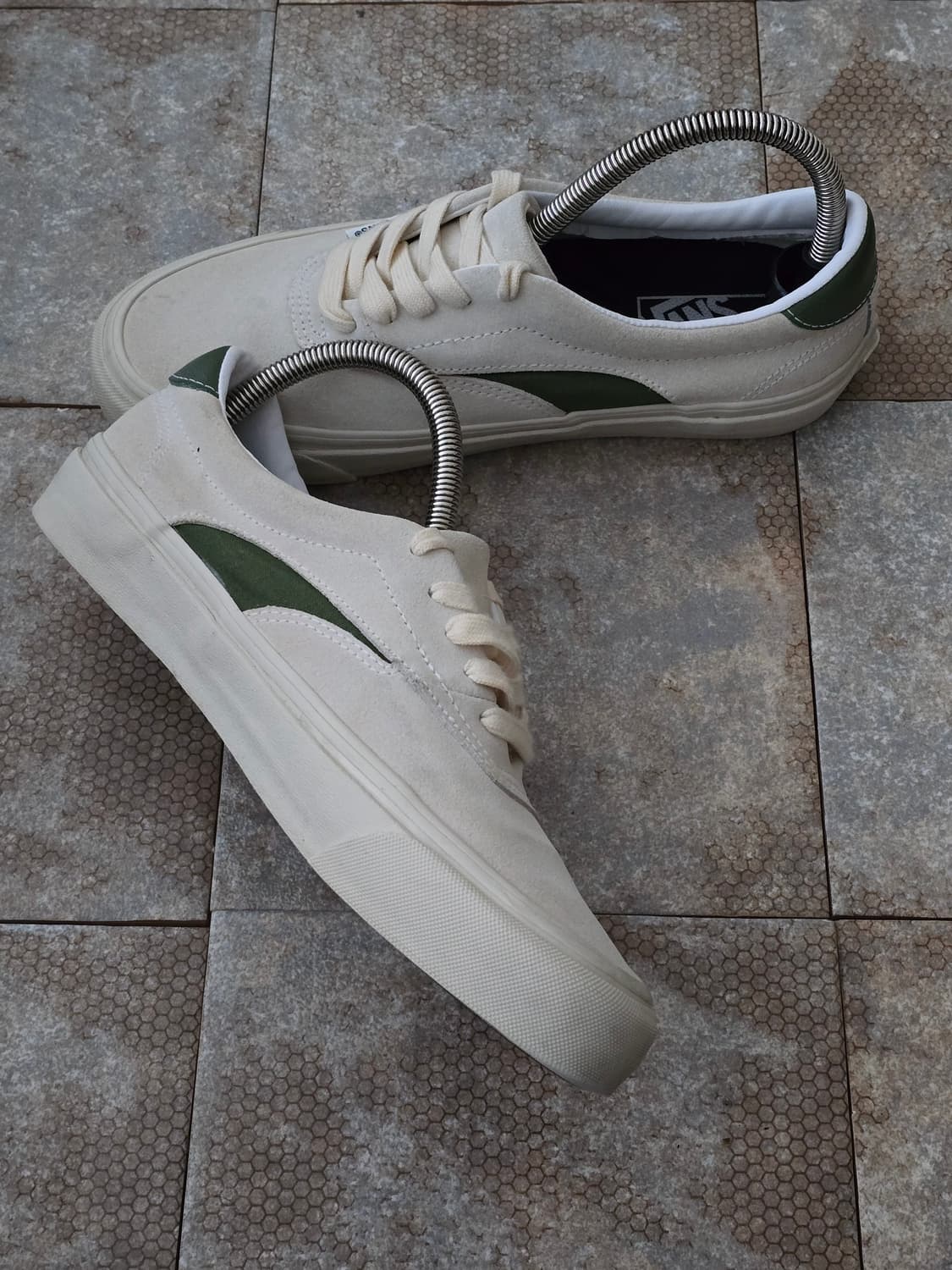 (260)반스 에이서 엔아이 sp 화이트 그린 상품이미지5