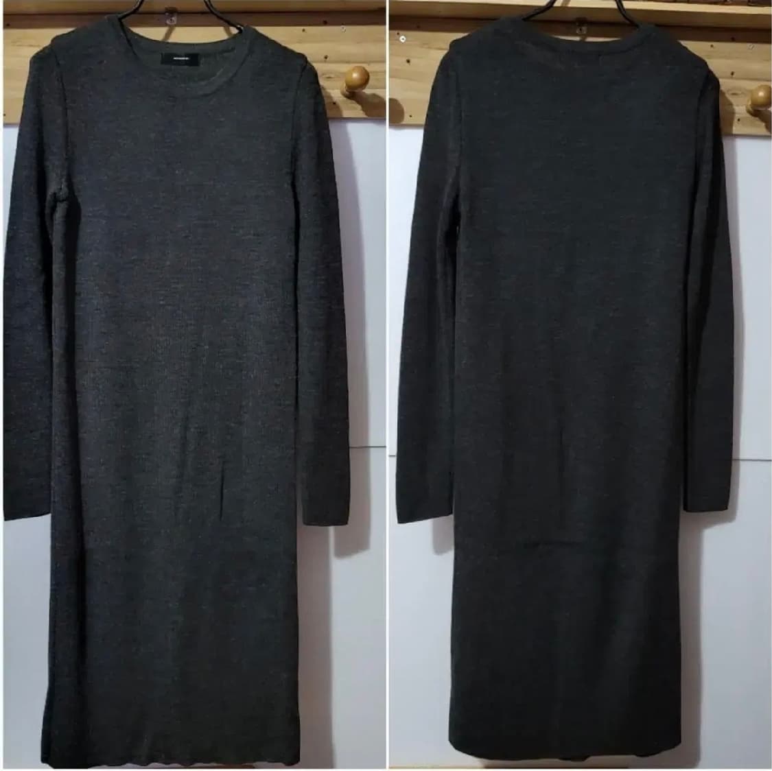 s급 니트 롱원피스 free 블랙같은 차콜 원피스 상품이미지1